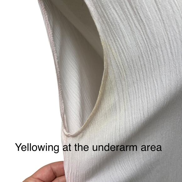 VTG Magnet Art Lynn Yang 2 Piece Set Maxi Dress Top Sz L Pastel Pink Crochet 90s - Picture 13 of 16